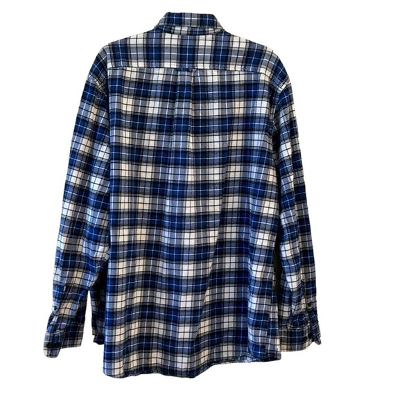 Heavy Fall Winter Flannel Plaid Lands End Men’s Button Down XXL - Picture 9 of 9